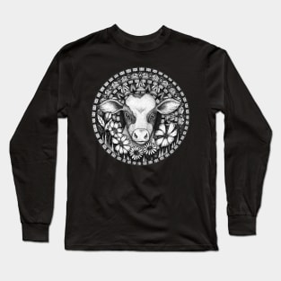 Calf Mandala Long Sleeve T-Shirt